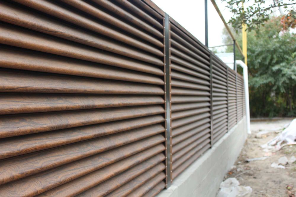 Заборы - жалюзи еврожалюзи