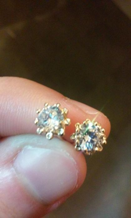 позлатени дамски детски обеци женски обеци обици бижу бижута