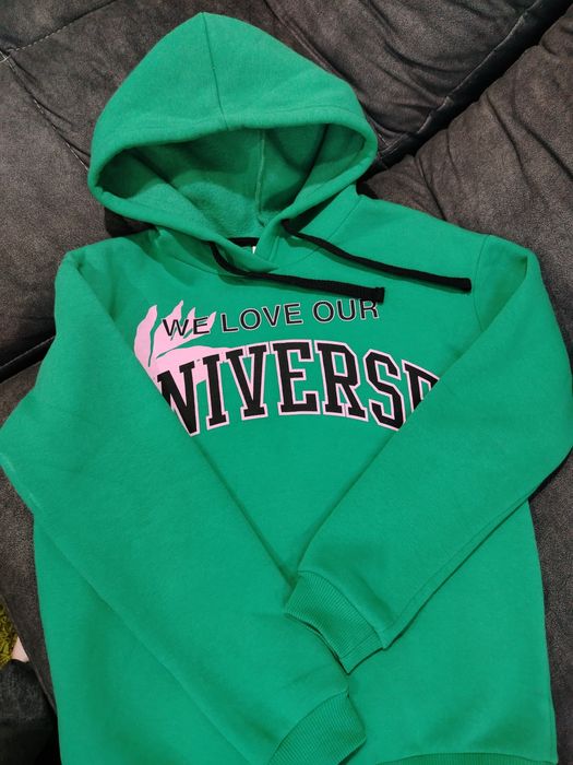 Худи оверсайз, зеленый