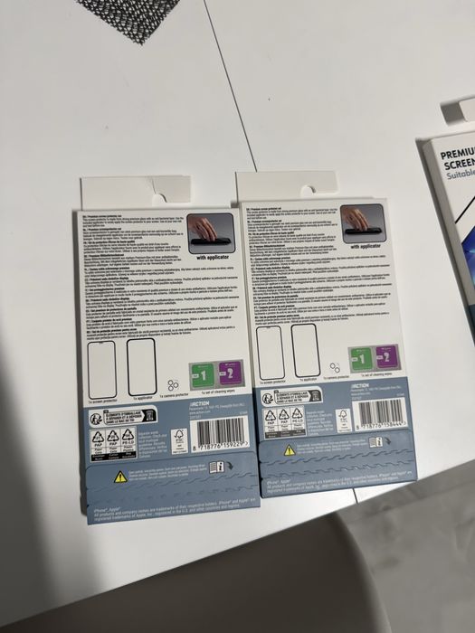 Folie de sticlă pentru ecran iphone + folie cameră