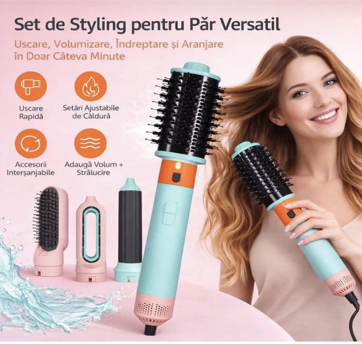 Perie cu 5 accesorii