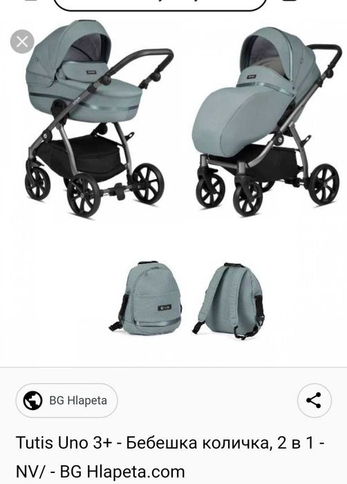 Бебешка количка  Tutus Uno 3+