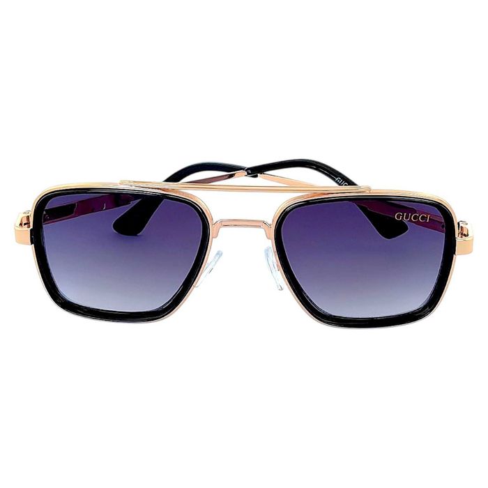 Gucci Square 2026 мъжки слънчеви очила с метална рамка UV400 Защита