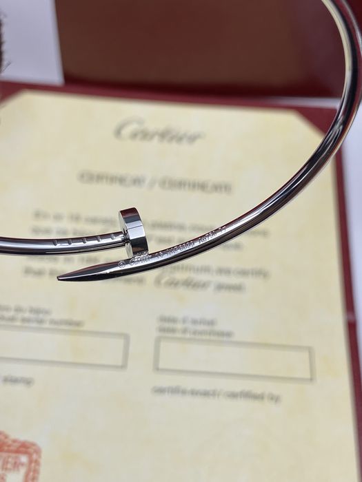 Brățară Cartier Clou 16 White Gold 750 Full Box