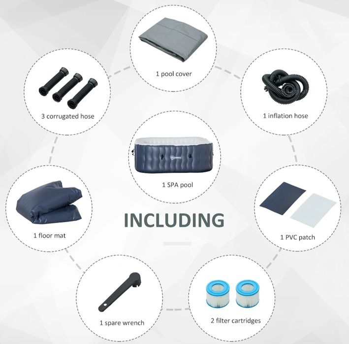 Jacuzzi gonflabil 4-6 persoane