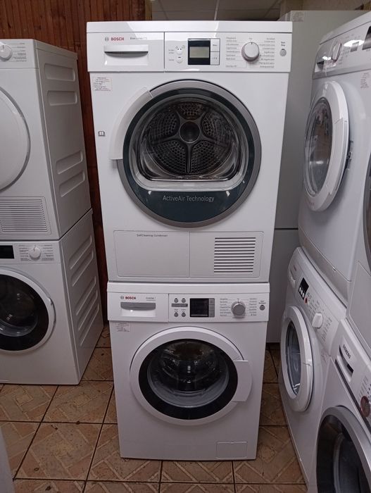 Комплект пералня и сушилня с термопомпа Бош Bosch  7кг А+++ Гаранция!