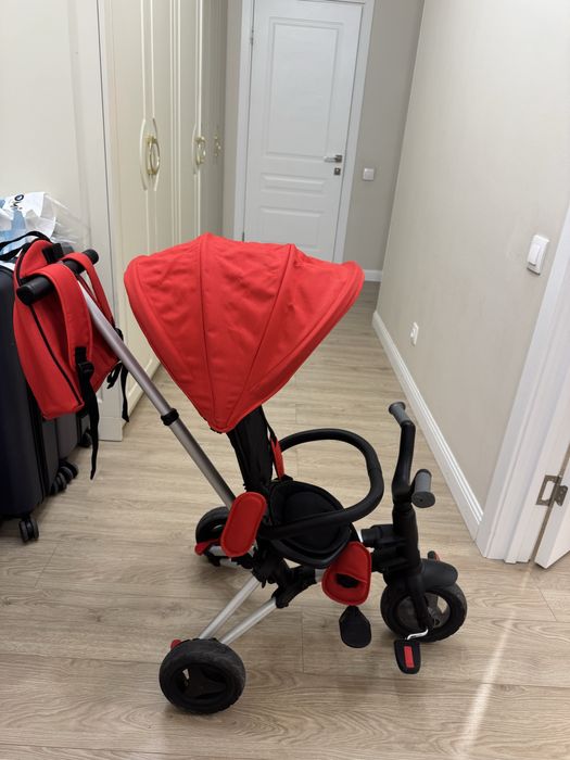 Детский велосипед-коляска