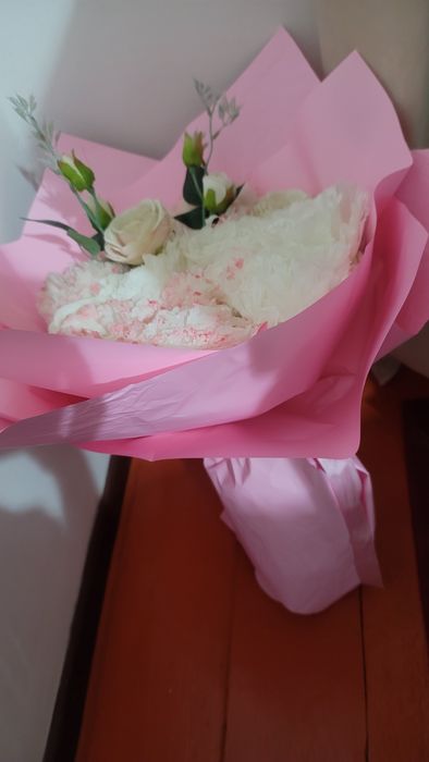 Салфеткадан жасалған гүл