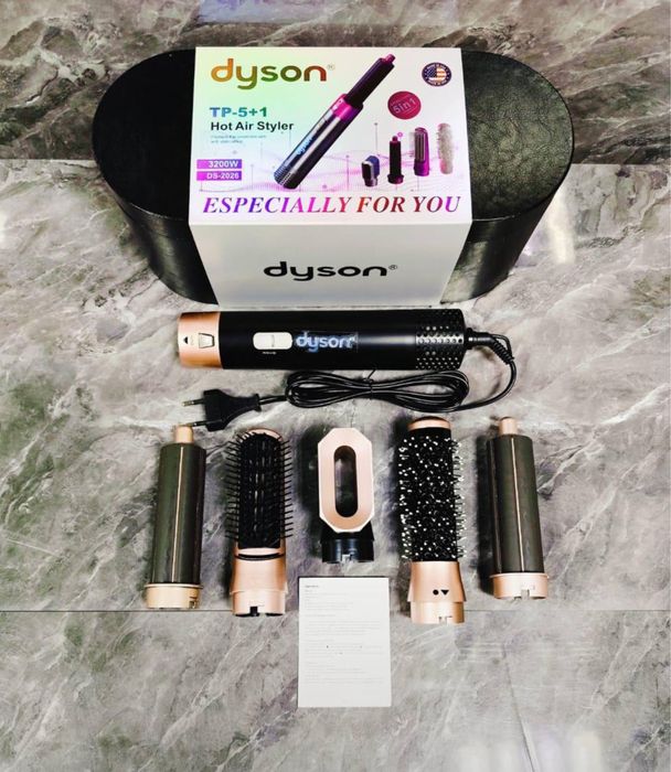 Фен Dyson, Дайсон стайлер, С насадками