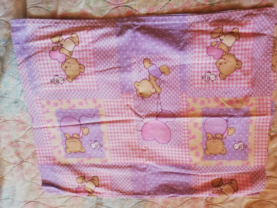 Спални комплекти/бельо с мечета, облачета и цветя за кошара 60х120