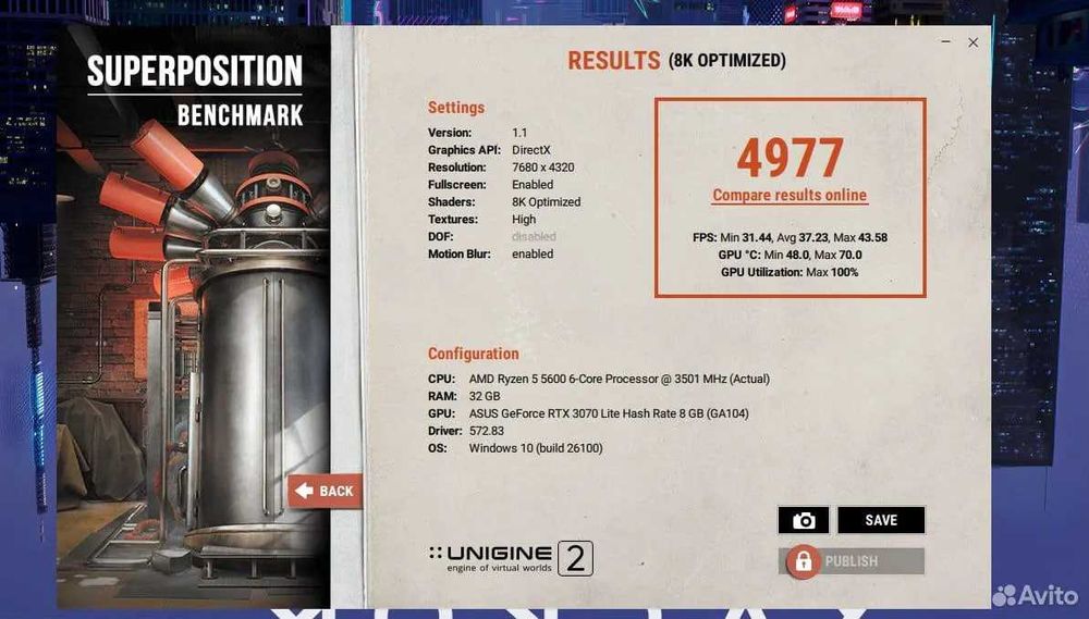 Asus TUF Gaming GeForce RTX 3070 OC V2 8GB