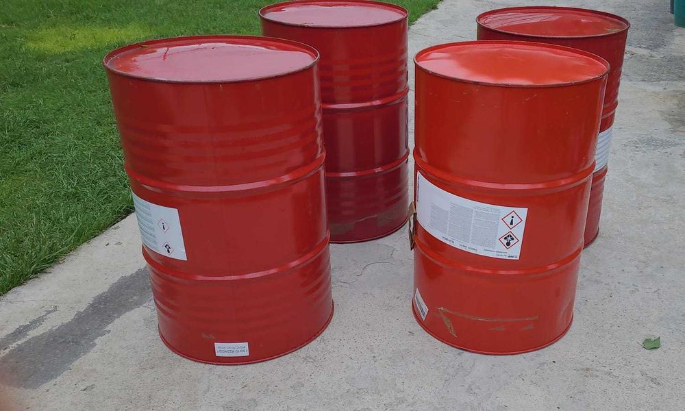 butoi din tabla cu capac , alimentar pentru cereale ,graunte