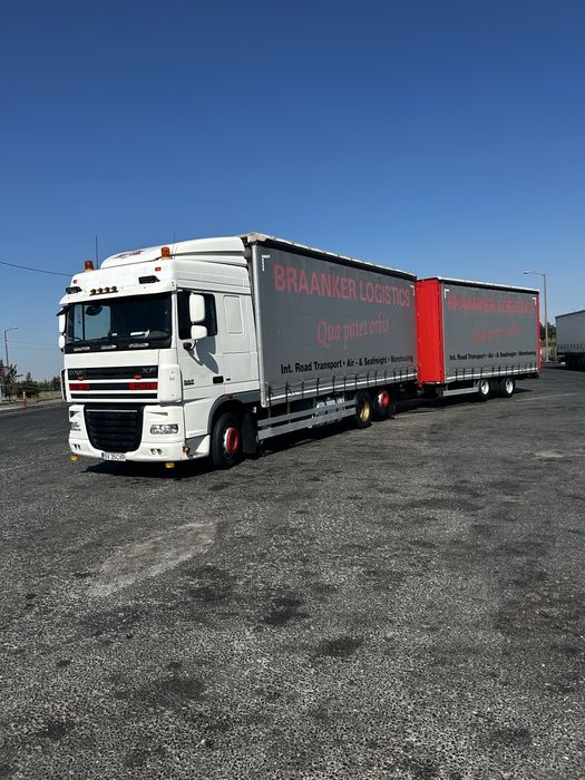 Daf Xf 105 Jumbo Truck 110 m 3 Camion 3 axe 8,1 mt lungime
