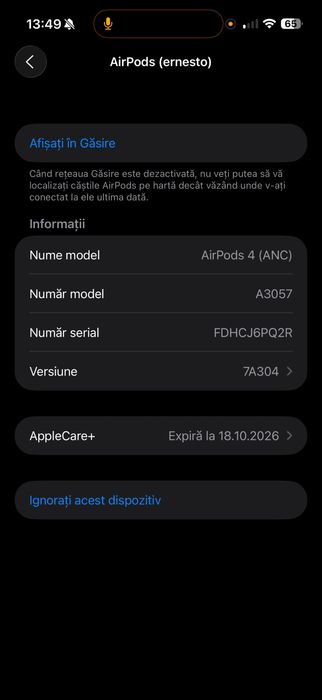 Casti Airpods generatia 2 si 4