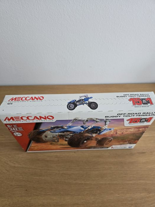 Set consctructie: Meccano OFF-ROAD RALLY 15 in 1, Jucarie, Joc STEM
