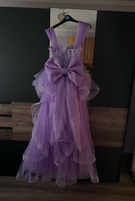 Принцеска бална/официална рокля в цвят люляк – Като нова!