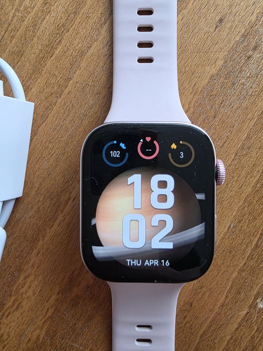 Продавам смарт часовник Huawei Watch Fit 3 в розов цвят (Active Pink)
