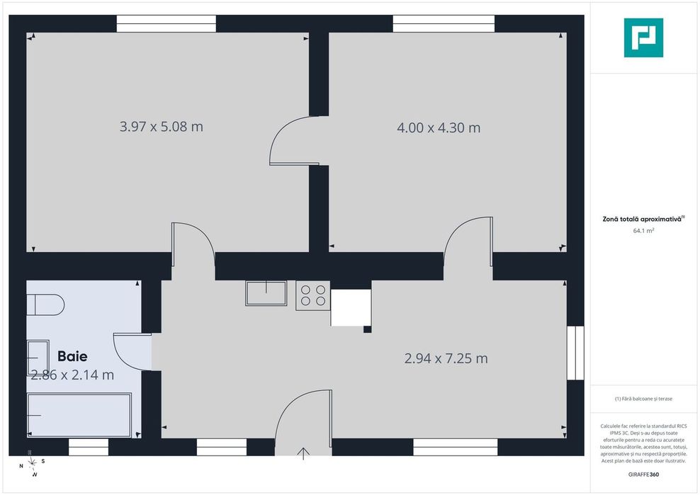 Casă cu 2 camere de închiriat – Arad.