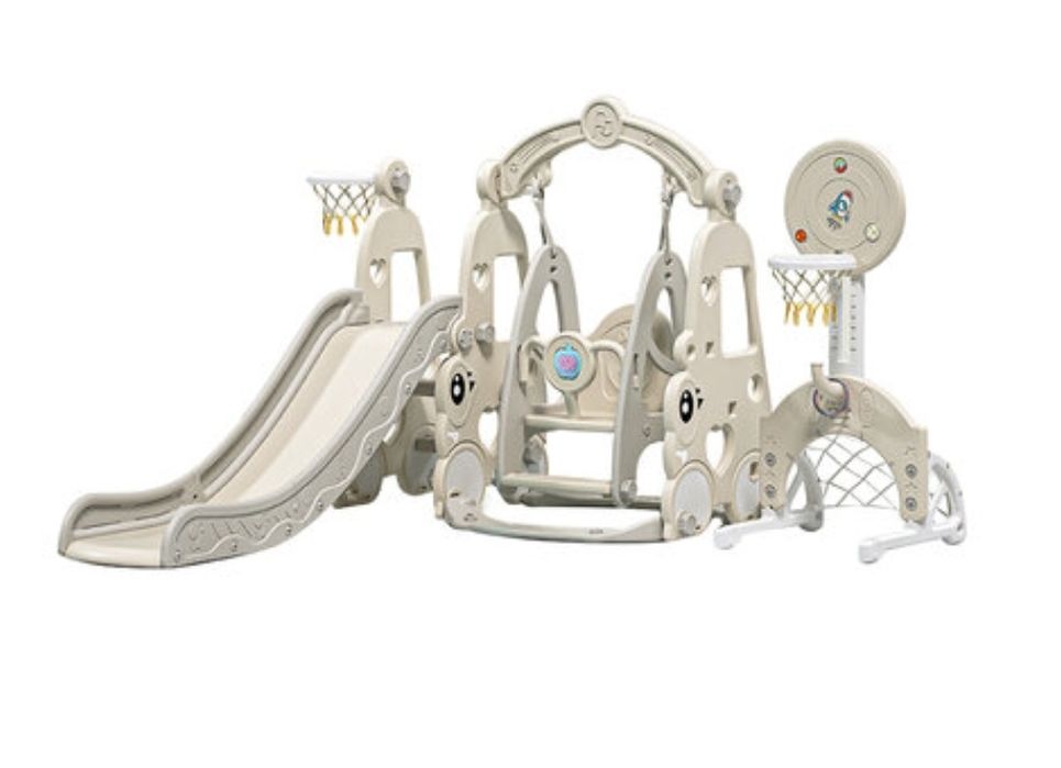 Пързалка с люлка 7в1 Playground Детски игрален център с басейн