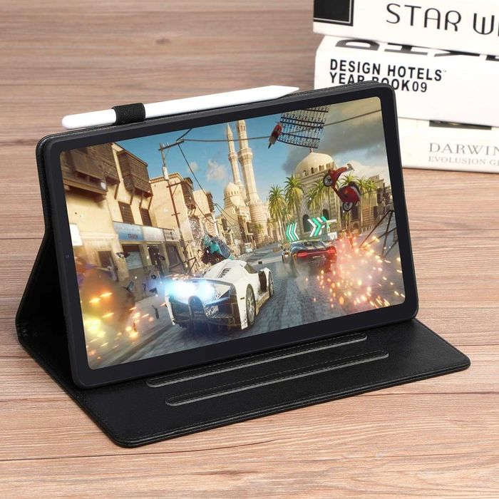 HYZUO 10,4-инчов калъф от еко кожа, съвместим с Samsung Galaxy Tab А7