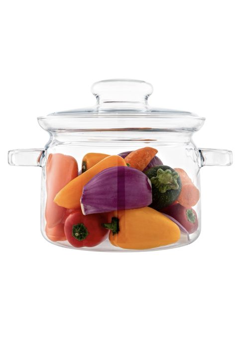 Vand set 2 oale din sticla borosilicata, 2L, cu capac si maner - NOI