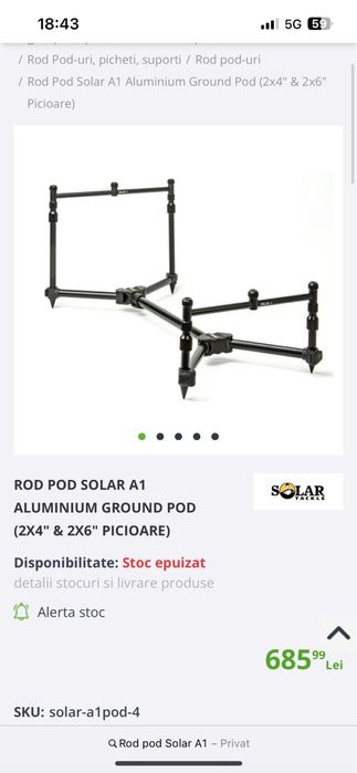 Rod pod Solar A1 si Ground Pod