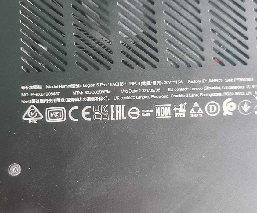 lenovo legion 5 pro  165hz / ryzen 7 5800h / rtx 3060