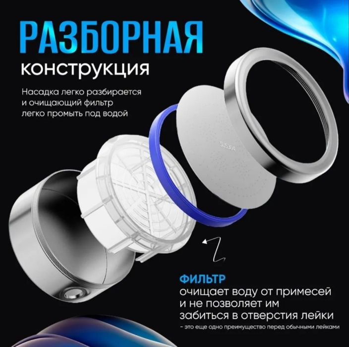 Лейка душевая, нержавейка.