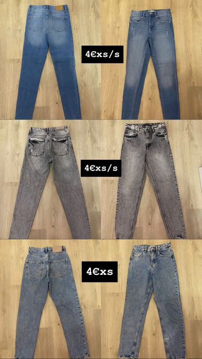 Дамски дънки-ххс/хс/с размери