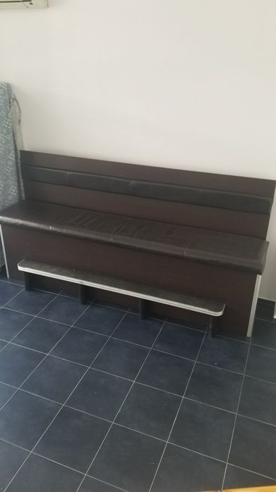 високо бар канапе - диван цвят венге