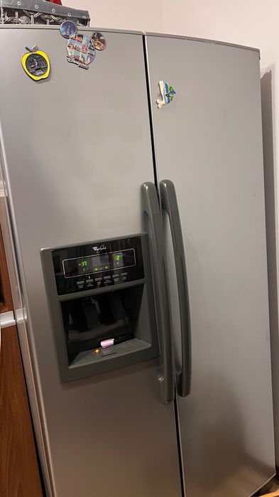 Frigider Whirlpool Side-by-Side, gri, cu două uși Iasi • OLX.ro