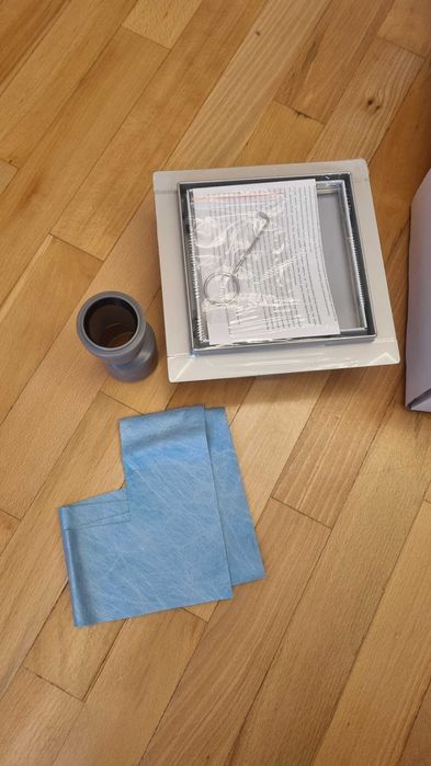 Сифон за баня квадраден 15см с вграждане на плочка