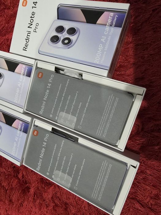 -Xiaomi Redmi Note14 Pro, Nou, Nefolosit, 256Gb, 8Ram, 0 cicluri incar