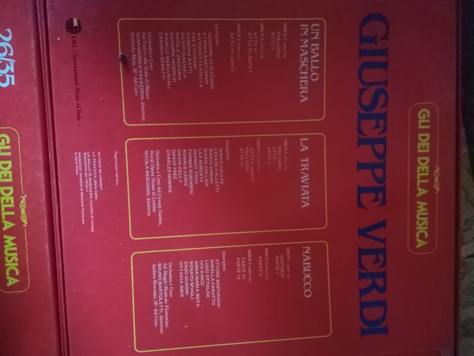 Colecție viniluri Giuseppe Verdi