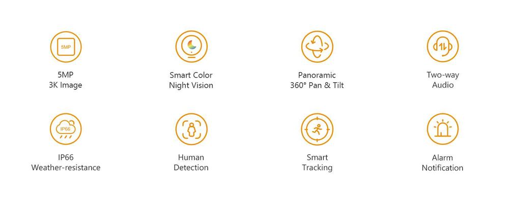 Въртяща IP камера Dahua IMOU Cruiser SE 5MP Wi-Fi PTZ +24м Гаранция