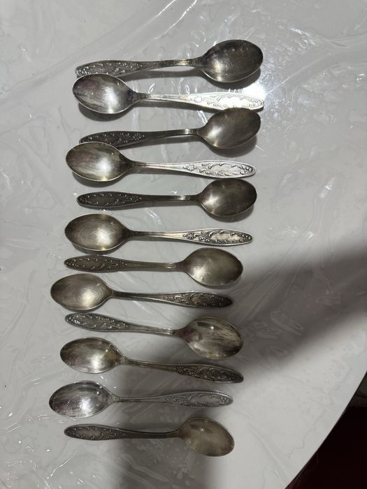 Мельхиор десертные ложки.