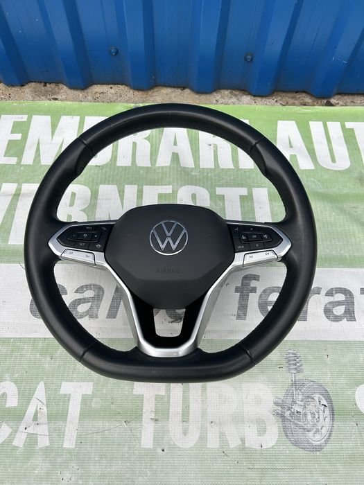Volan din piele cu airbag, padele Volkswagen Tiguan 2020