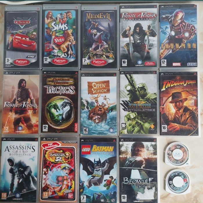 [PSP] Vând 127 jocuri originale pentru PlayStation Portable //poze reale