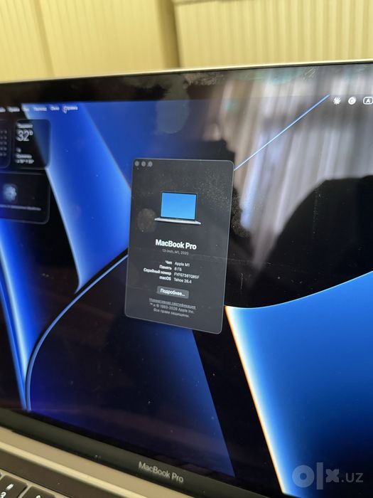 Macbook Pro M1 13inch 8/512 srochno sotiladi