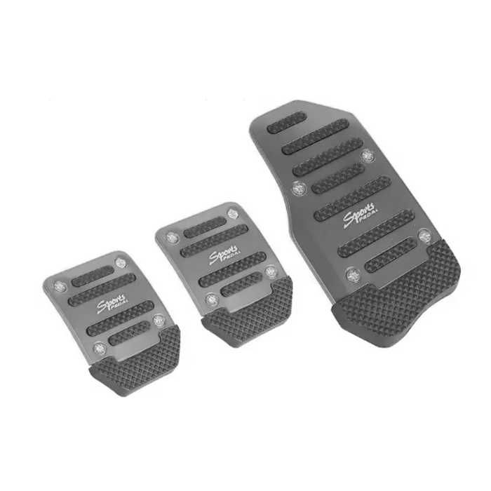Универсални Черни Алуминиеви Подложки За Педали, 3 бр, Foоt Rest