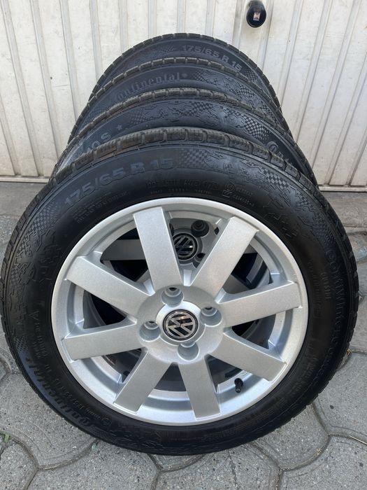 Jante 4x100mm, anvelope 175/65 R15, VW UP, Seat, Opel, Skoda Kia