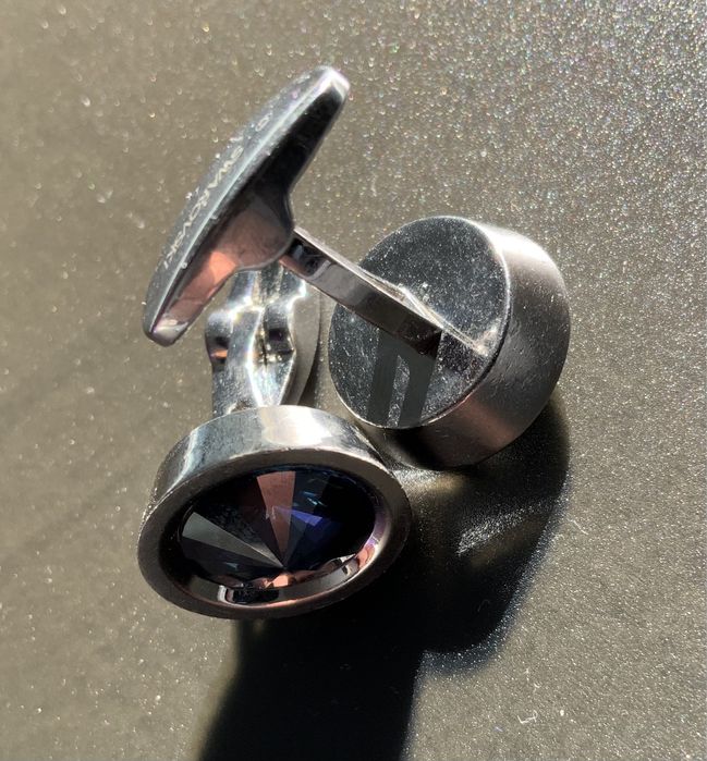 Pereche butoni cămașă Swarovsky.