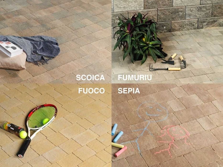 REDUCERE MARE - Pavaj Premium Mix Combi CASTRUM 6 si 4 cm Color