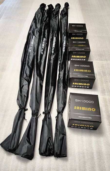 SET 4 Lansete ULTEGRA XT CARP 3.90m,2 tronsoane + 4 Mulinete GH 10000