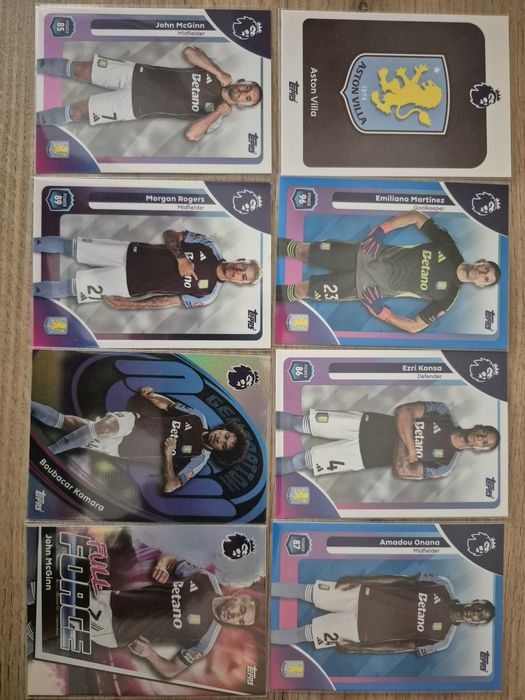 Topps Premier League 25/26 - базови, инсърти и паралели на отборите