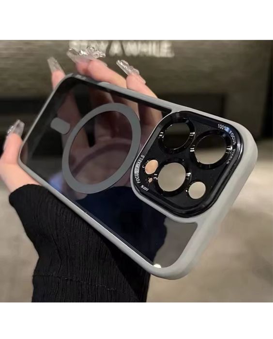 Iphone 14/15/16/17 PRO MAX PLUS Husa Hybrid Mgsafe Spate Lucios Fumuri