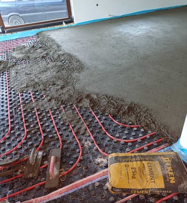 Циментова подова замазка, Шлайфан Бетон,Щампован Бетон