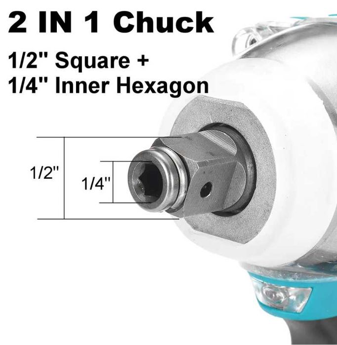 Безчетков Акумулаторен Гайковерт GISAM 520 Nm