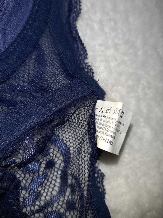 Sutien albastru dantelat NOU superb stil Victoria's Secret
