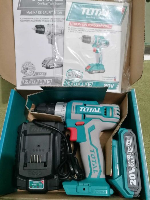 Masina de gaurit cu acumulator 20v 2ah